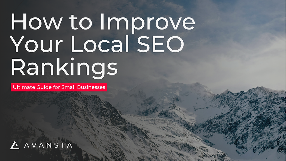 How to Improve Local SEO Rankings (Ultimate Guide for Small Businesses)