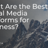 What Are the Best Social Media Platforms for Business?​ (Ultimate Guide)