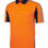 Thumbnail: Hi-Vis SS Arm Tape Polo - Orange/Navy