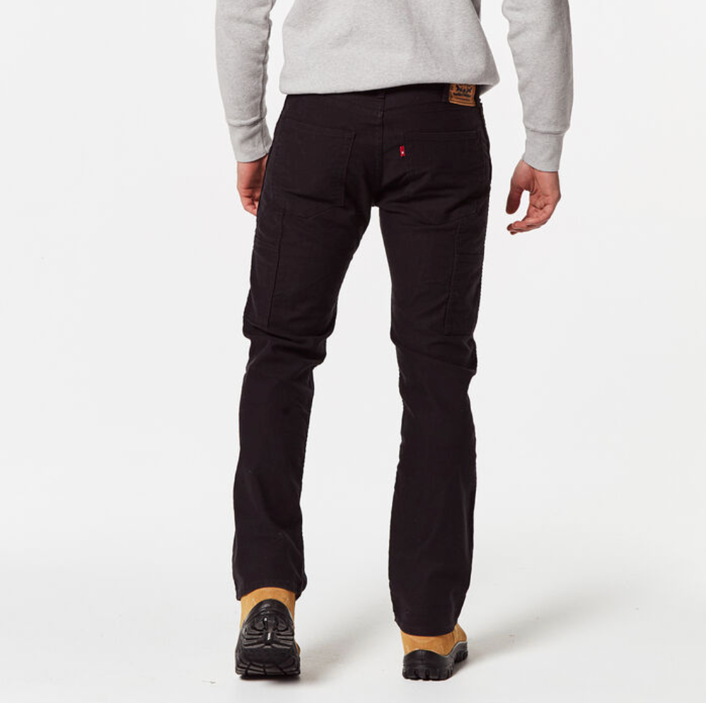 LEVI'S® 505™ REGULAR FIT WORKWEAR UTILITY PANTS BLACK CANVAS