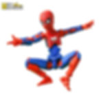 Mighty Miniatures Spiderling Action Figure Robot – 14 cm Fully Poseable Superhero Toy with 360° Movable Joints | Red-Blue Web