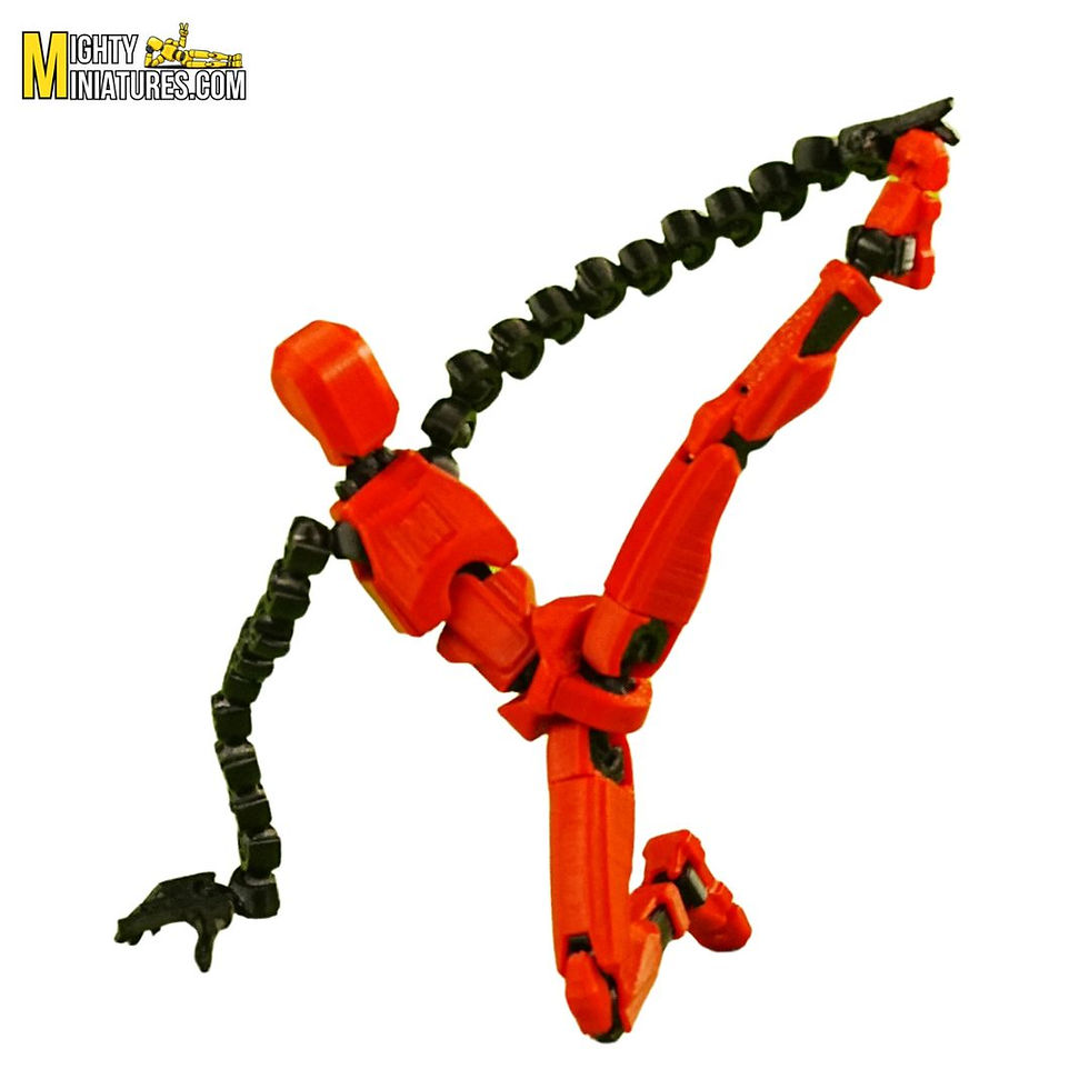 Mighty Miniatures FlexArm X Figure – Extended Flexible Arm Articulated Action Figure  14 cm Poseable Collectible Model