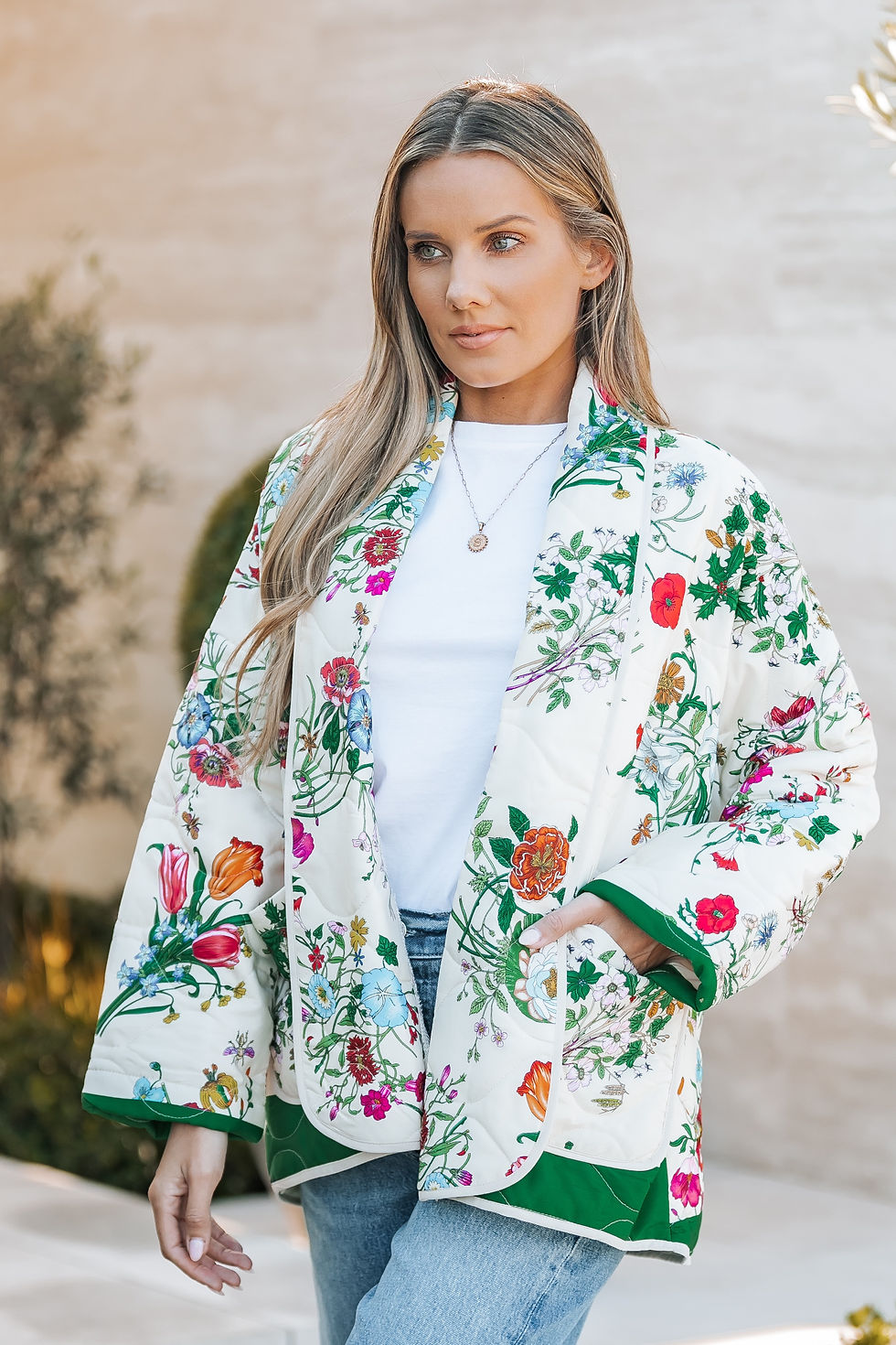 Thumbnail: CHRISTINE FLORAL PRINT PADDED JACKET