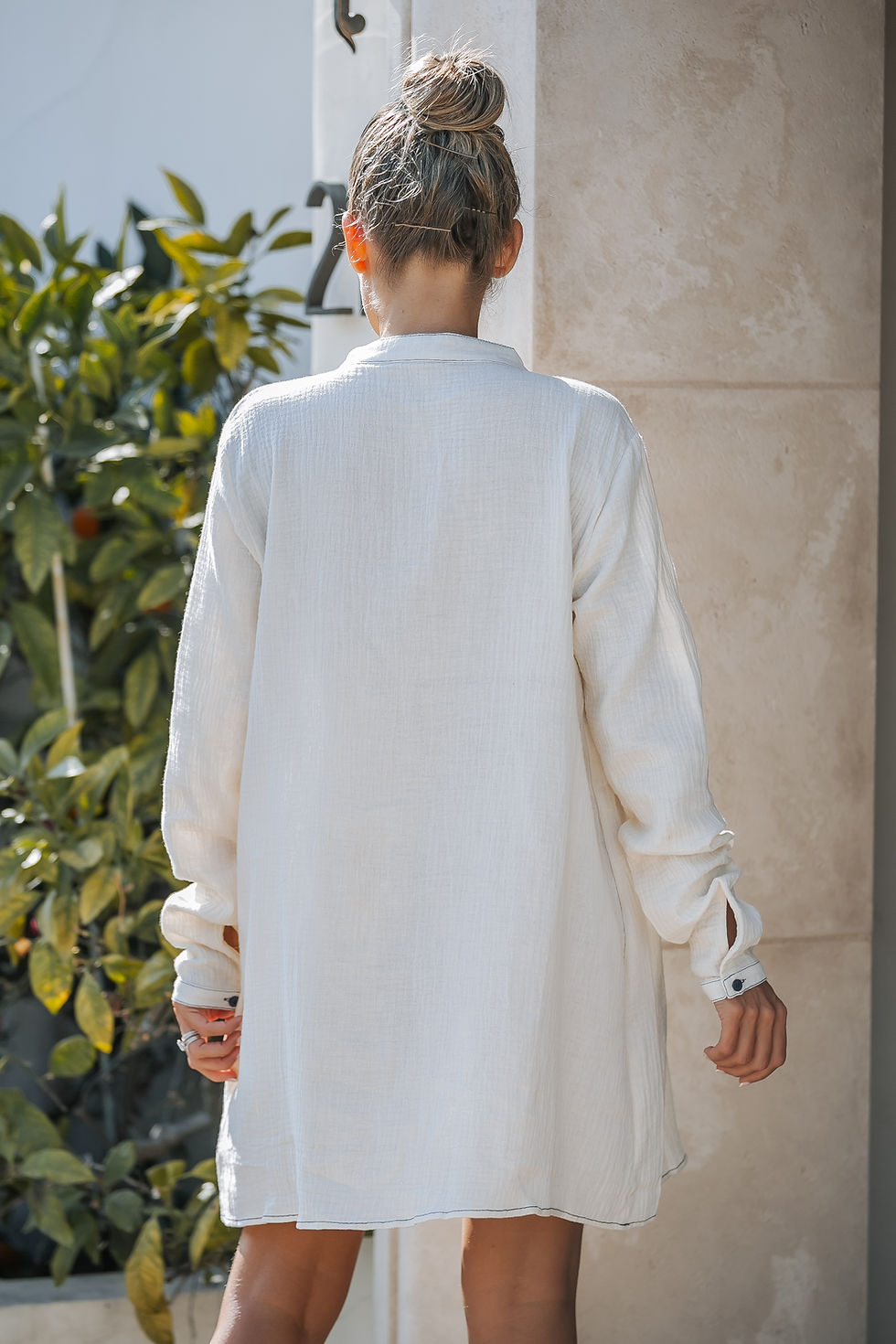 Thumbnail: EVELYN COZY TUNIC DRESS WITH POCKETS