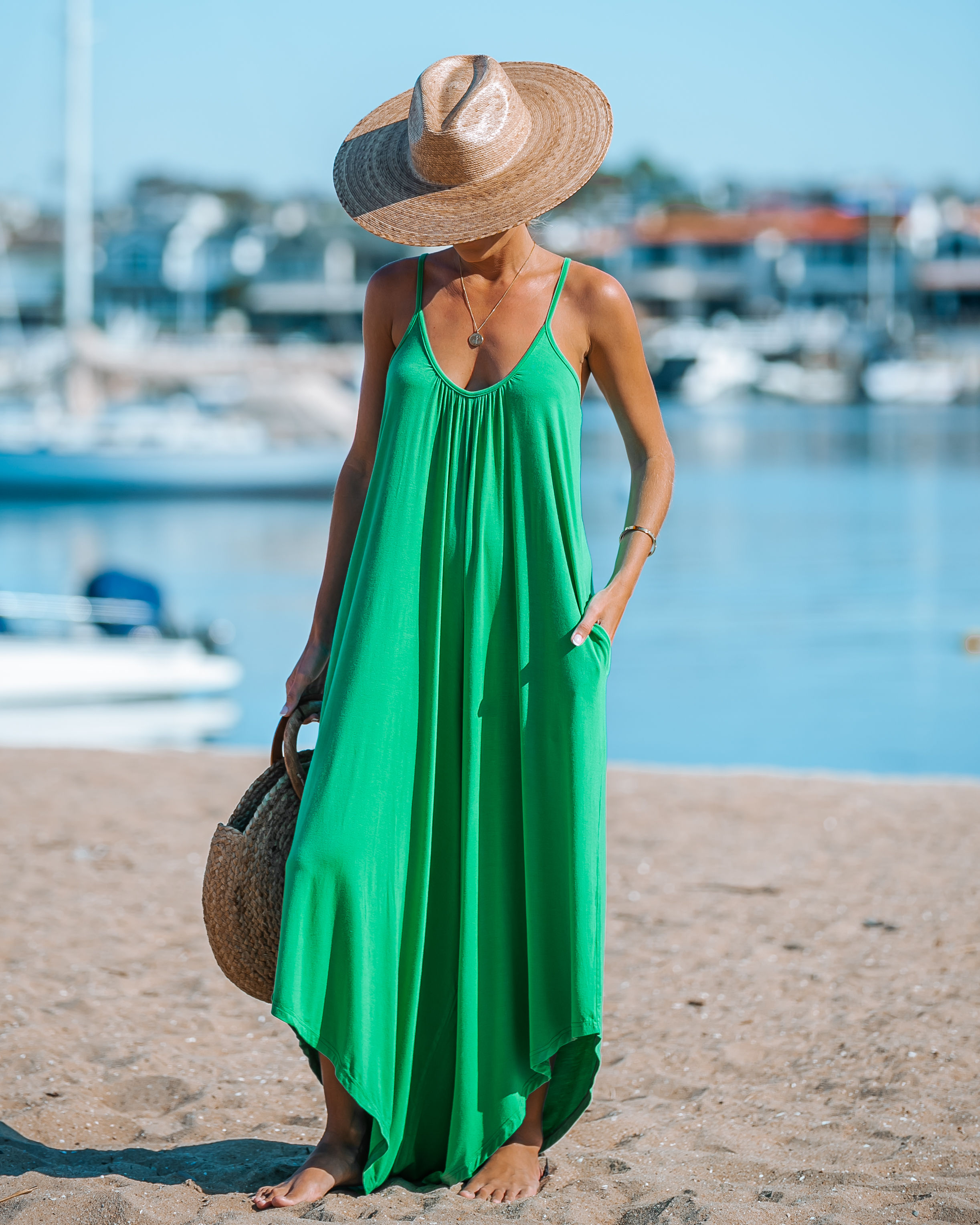 MALIBU BEACH JUMPSUIT - PARAKEET