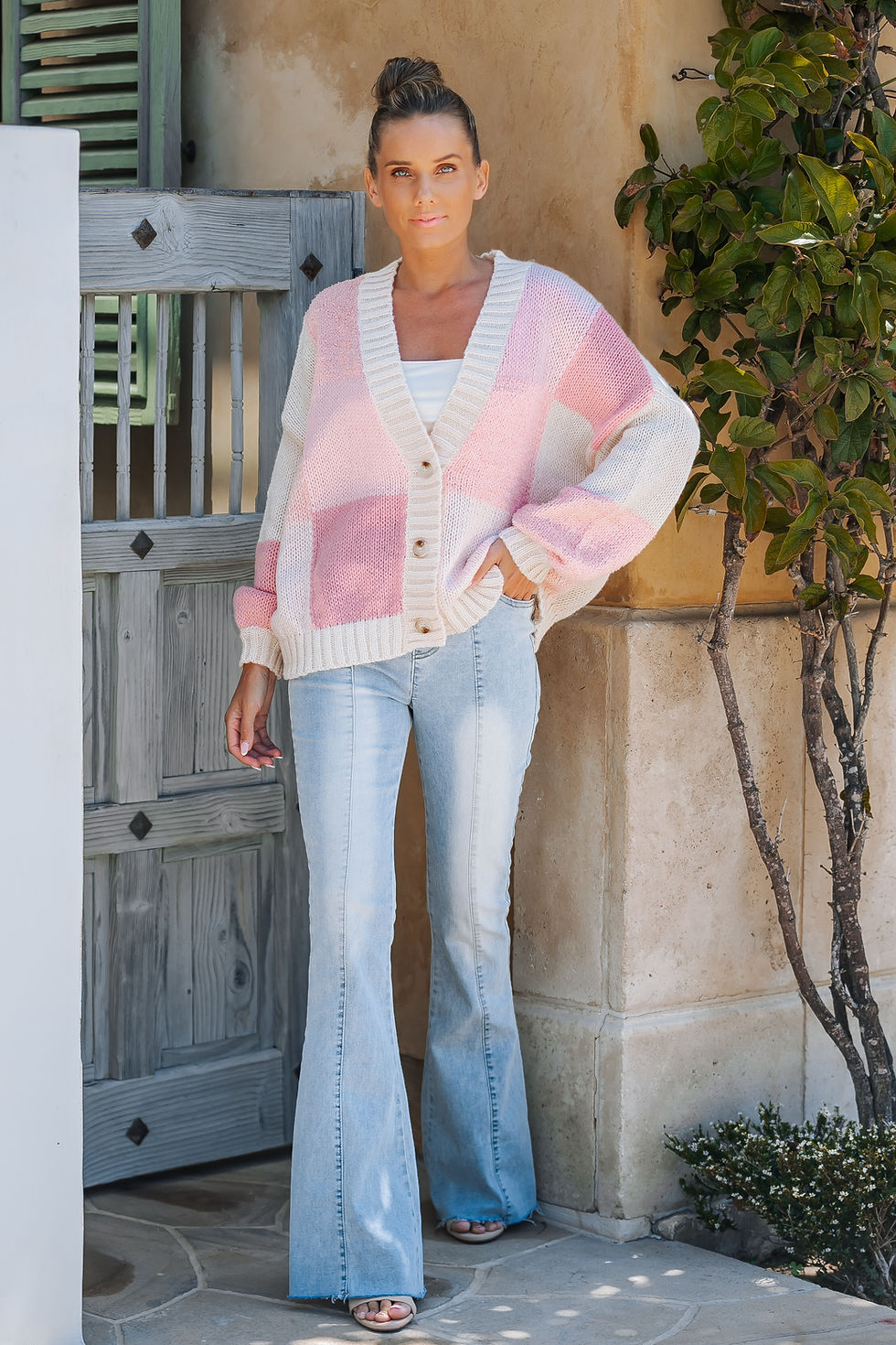 Thumbnail: COLOR BLOCK CARDIGAN