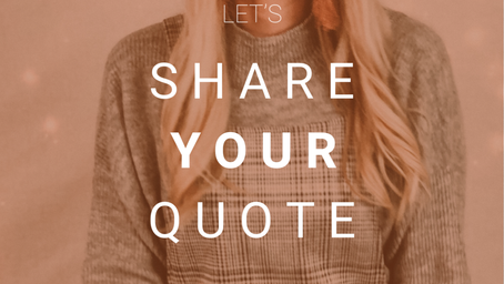 Sharing Your Quote