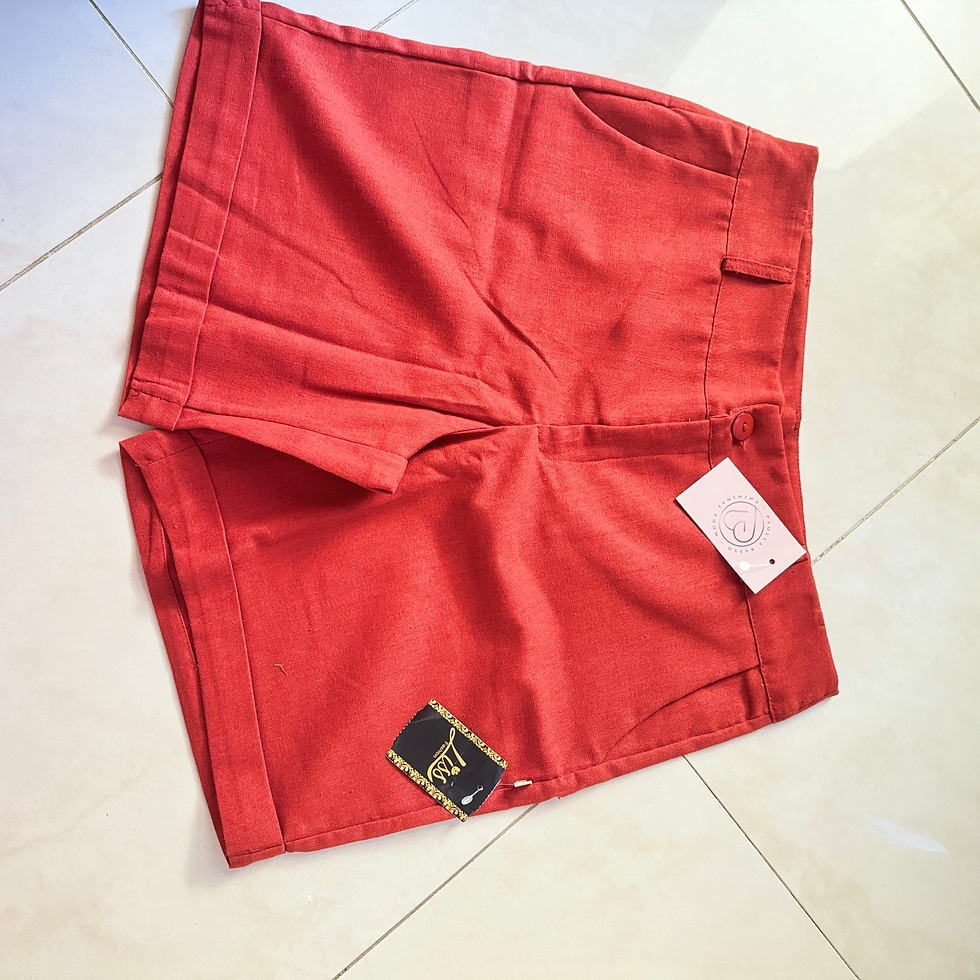 Miniatura: SHORTS TERRA - EM VISCOLHINHO - BARRA DOBRADA