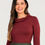 Miniatura: BLUSA MANGA LONGA - VISCOMALHA - GOLA BOBA