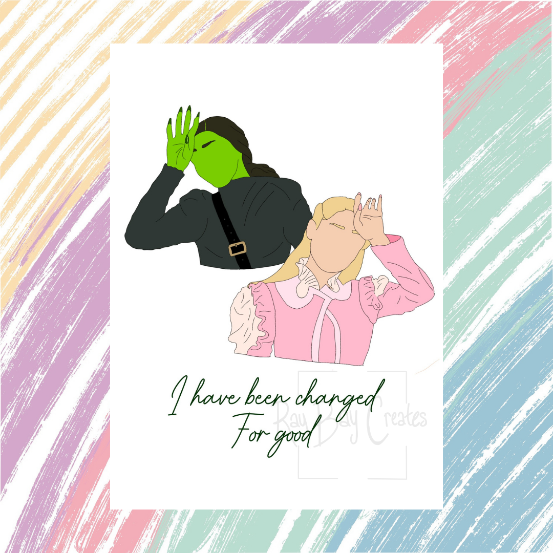 "Elphie & Galinda" Print
