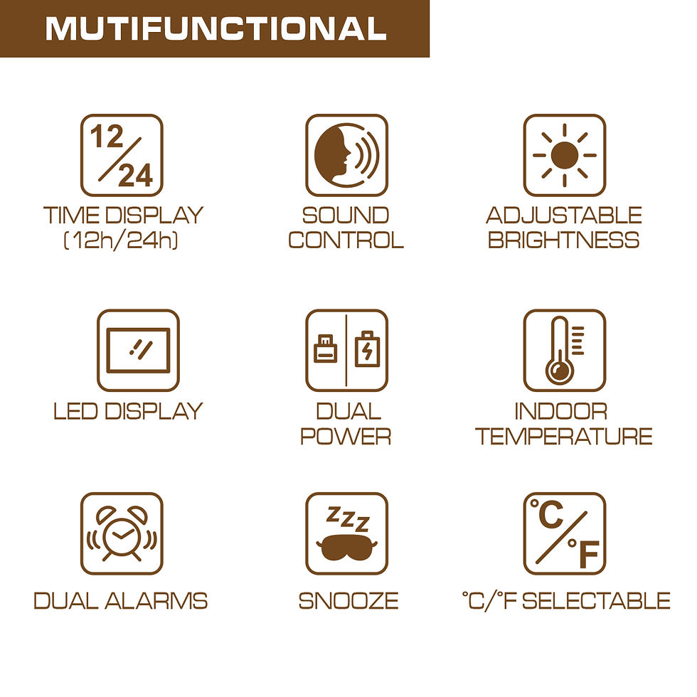 Thumbnail: Königswerk Digital Alarm Clock, Mirror Surface Colorful LED Electronic Clocks