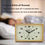 Thumbnail: Königswerk Analog Alarm Clock, 6 inch Silent Non Ticking Small Clock, Yellow
