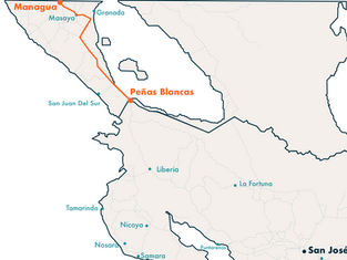 How to get to Peñas Blancas, Costa Rica, from Managua, Nicaragua?