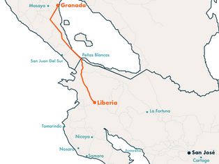 How to get to Granada, Nicaragua from Liberia & LIR Airport, Costa Rica