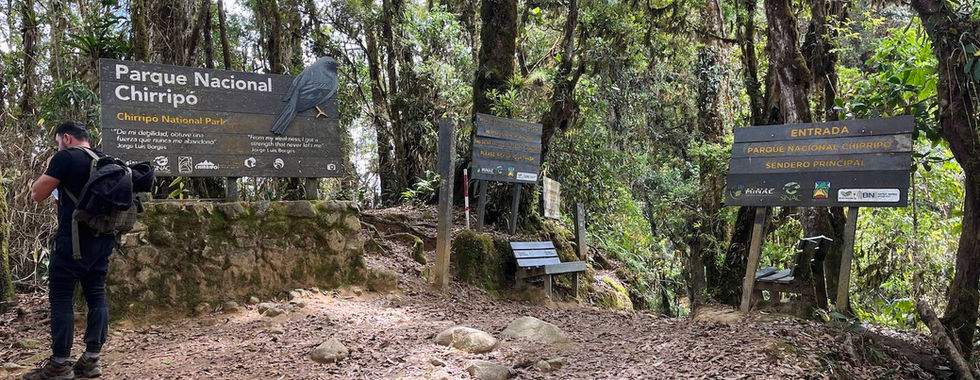 Entrada al Cerro Chirripó