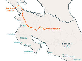 How to get to La Fortuna and Volcano Arenal, Costa Rica, from San Juan del Sur, Nicaragua?