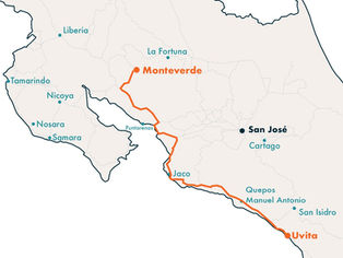 How to get to Monteverde from Uvita?