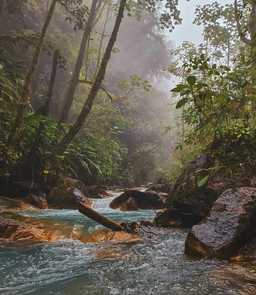 Chutes bleues du Costa Rica