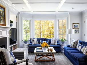 Colorful Washington, D.C. family home featuring layered wallpaper, pattern, and bold color by LL Design House.