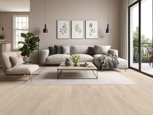 Vinyl flooring in room