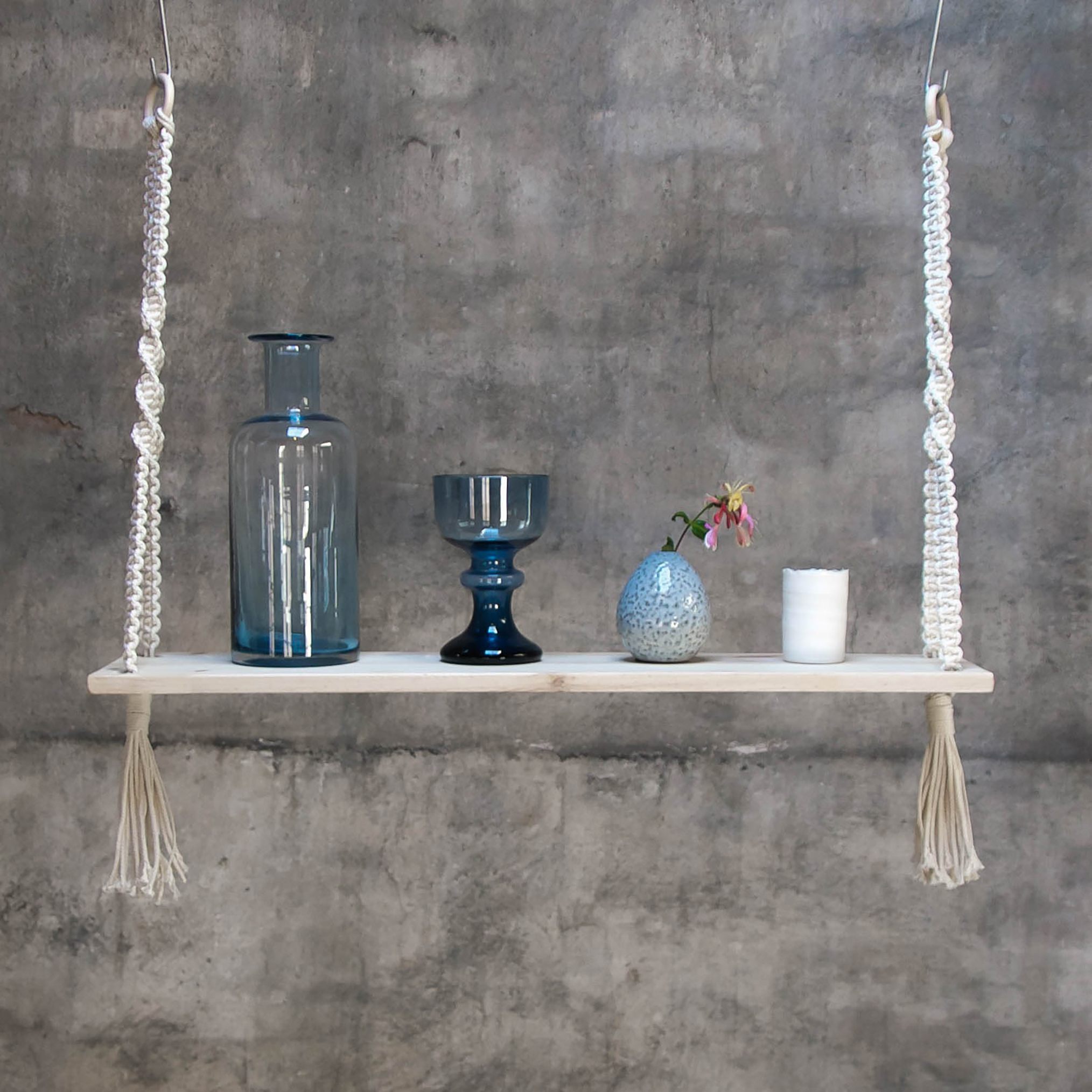 DIY Makrame Hylla