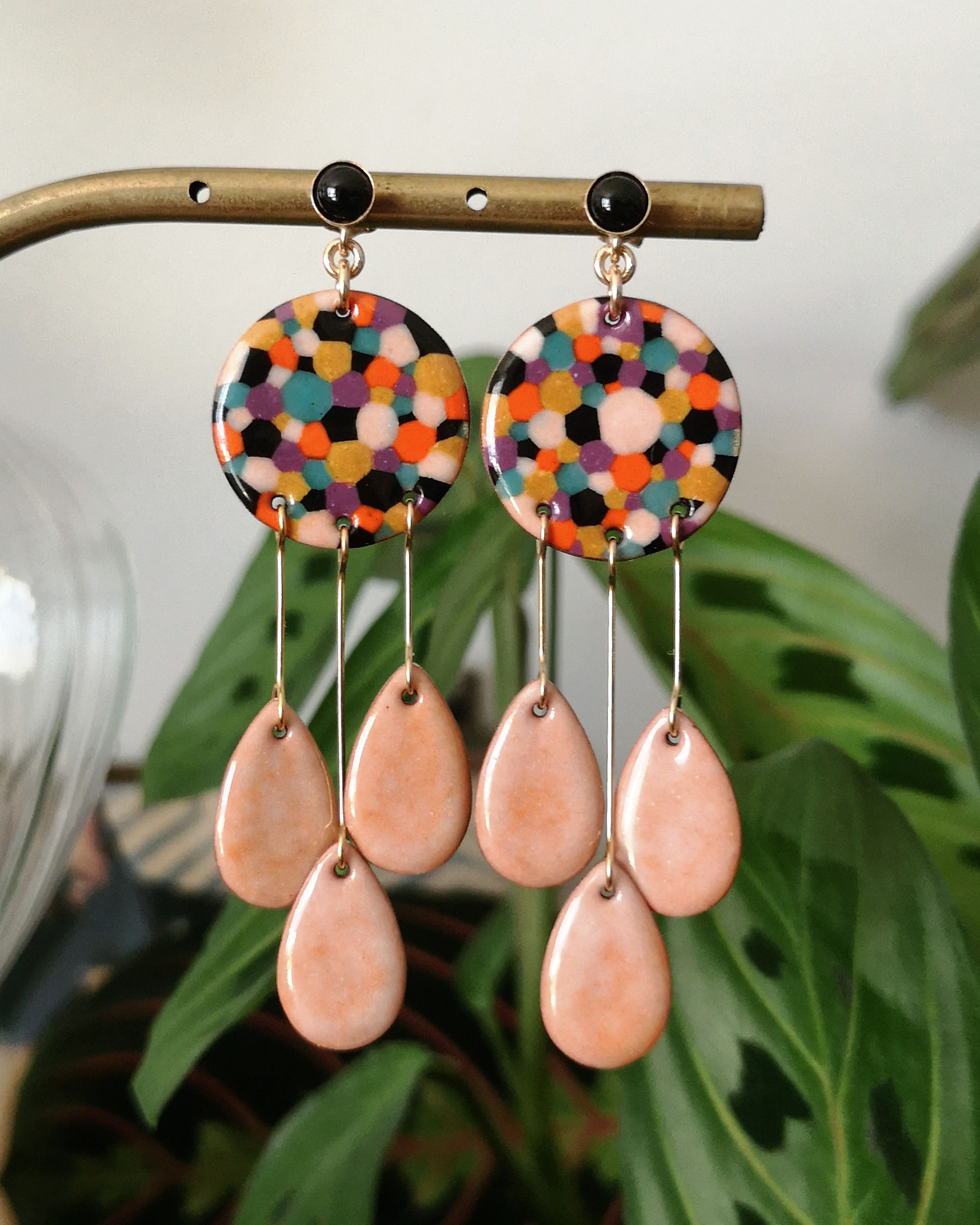 Boucles d'oreilles HILDA multicolores