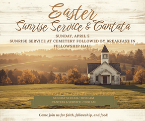 Sunrise Service & Cantata