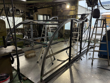 パーゴラ骨組み製作