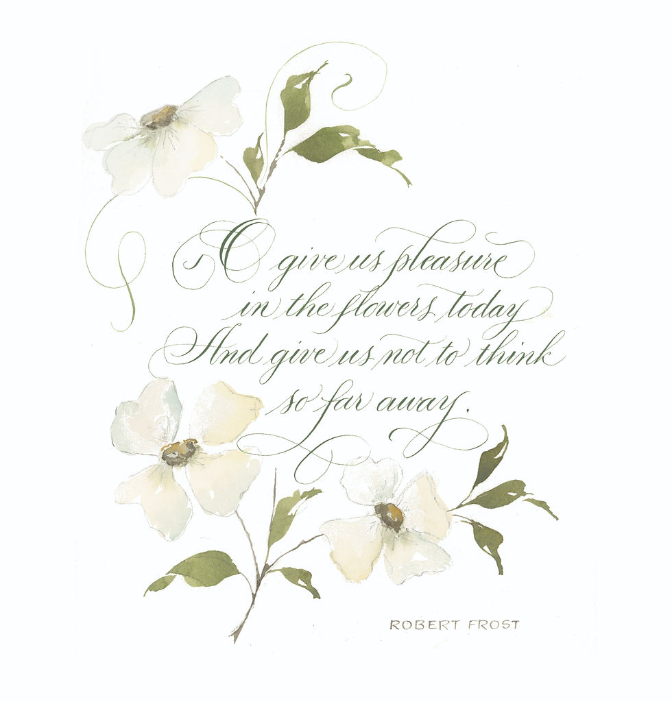 "Dogwood Pleasures" Giclee with Mat Pat Blair