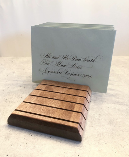 Solid Cherry Envelope Drying Rack | P & G Handcrafted
