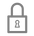 Icône de verrouillage - gris