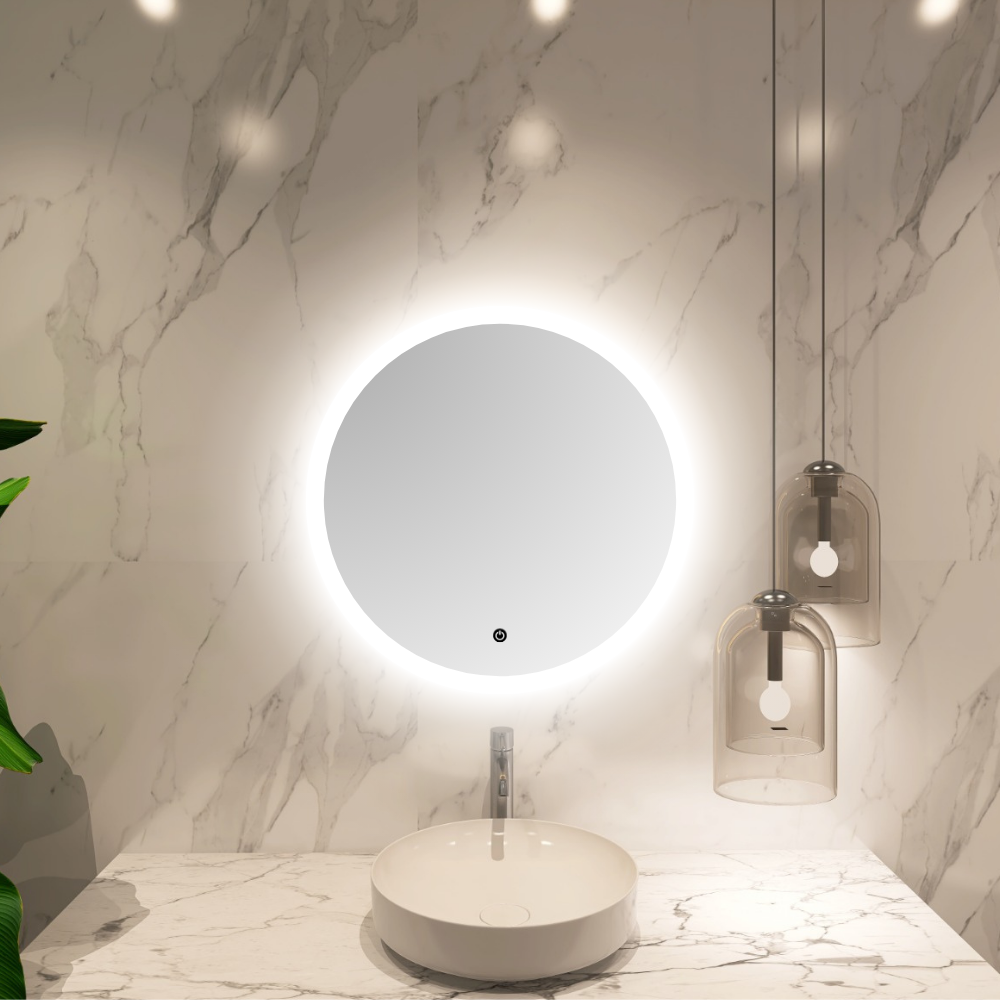 Oglinda Led, Glassico, Cerro Sable, DIA 80cm, actionare touch led 3 culori