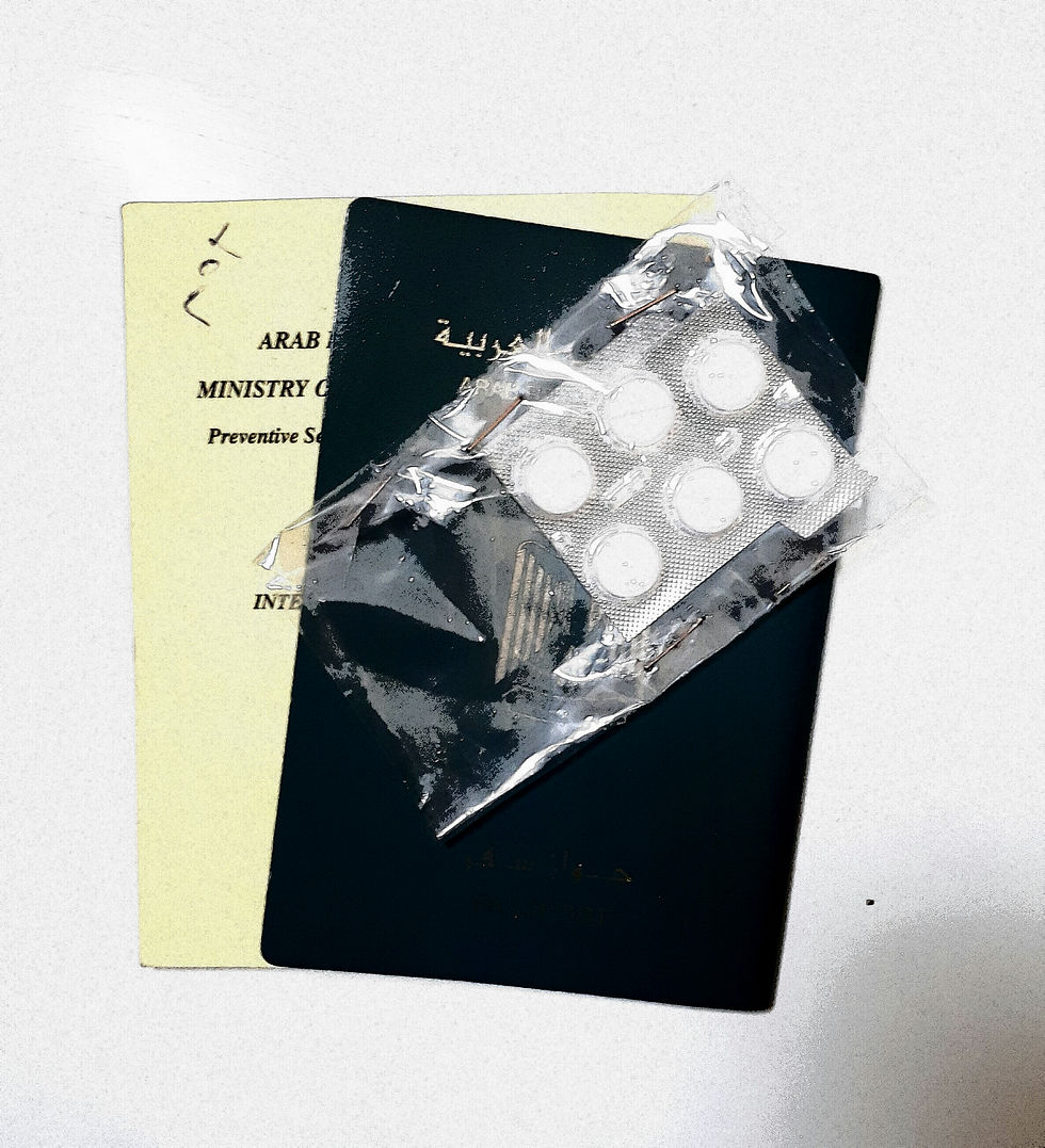 Got vaccinated, took my malaria pill and I'M READY!
