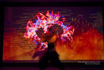 忍者と映像演出が融合したプロジェクションマッピングショー