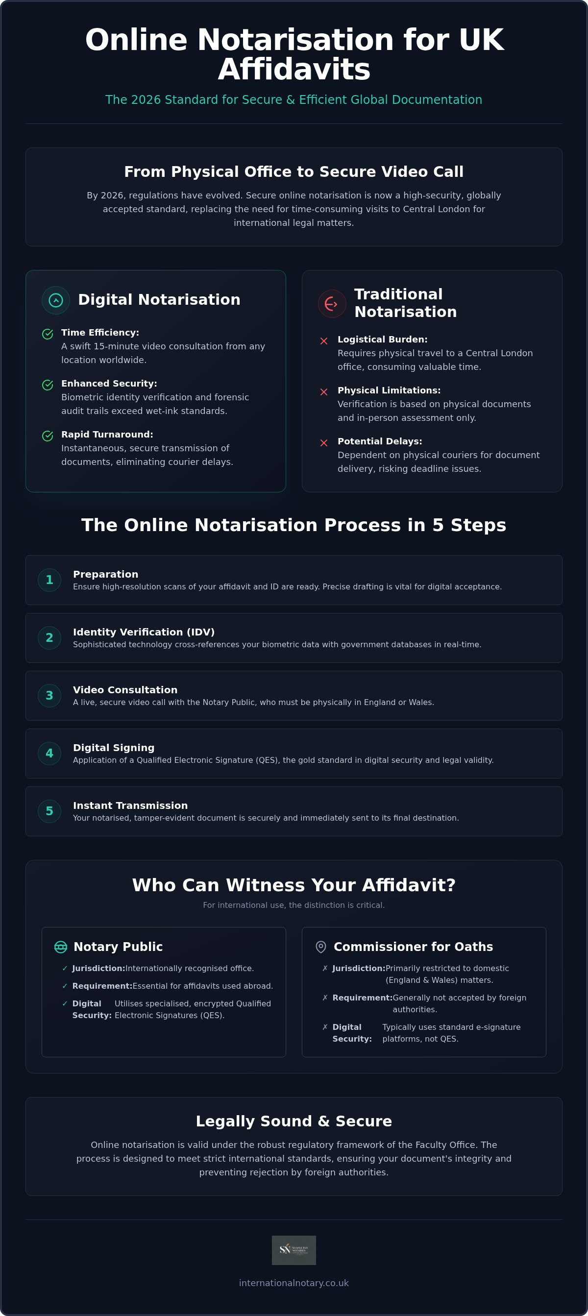 Online notarisation for UK affidavits