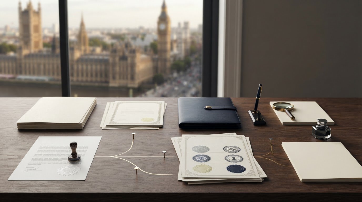 UK document legalisation services and processing options