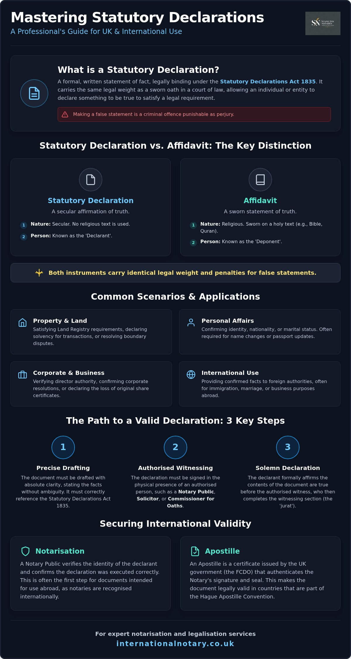 Statutory declaration