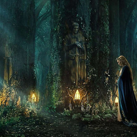 The Lord of the Rings: The Rings of Power - the standing lamps