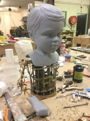 Early prototype doll for Mortal Engines - unpainted