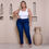 Miniatura: Calça Plus Size Feminina Clássica Com Estilo Básico Jeans New Vintage