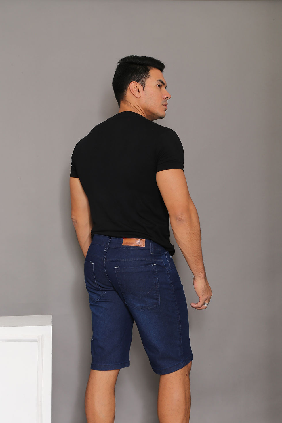 Miniatura: Bermuda Jeans Masculina Amaciada Rustica Suave