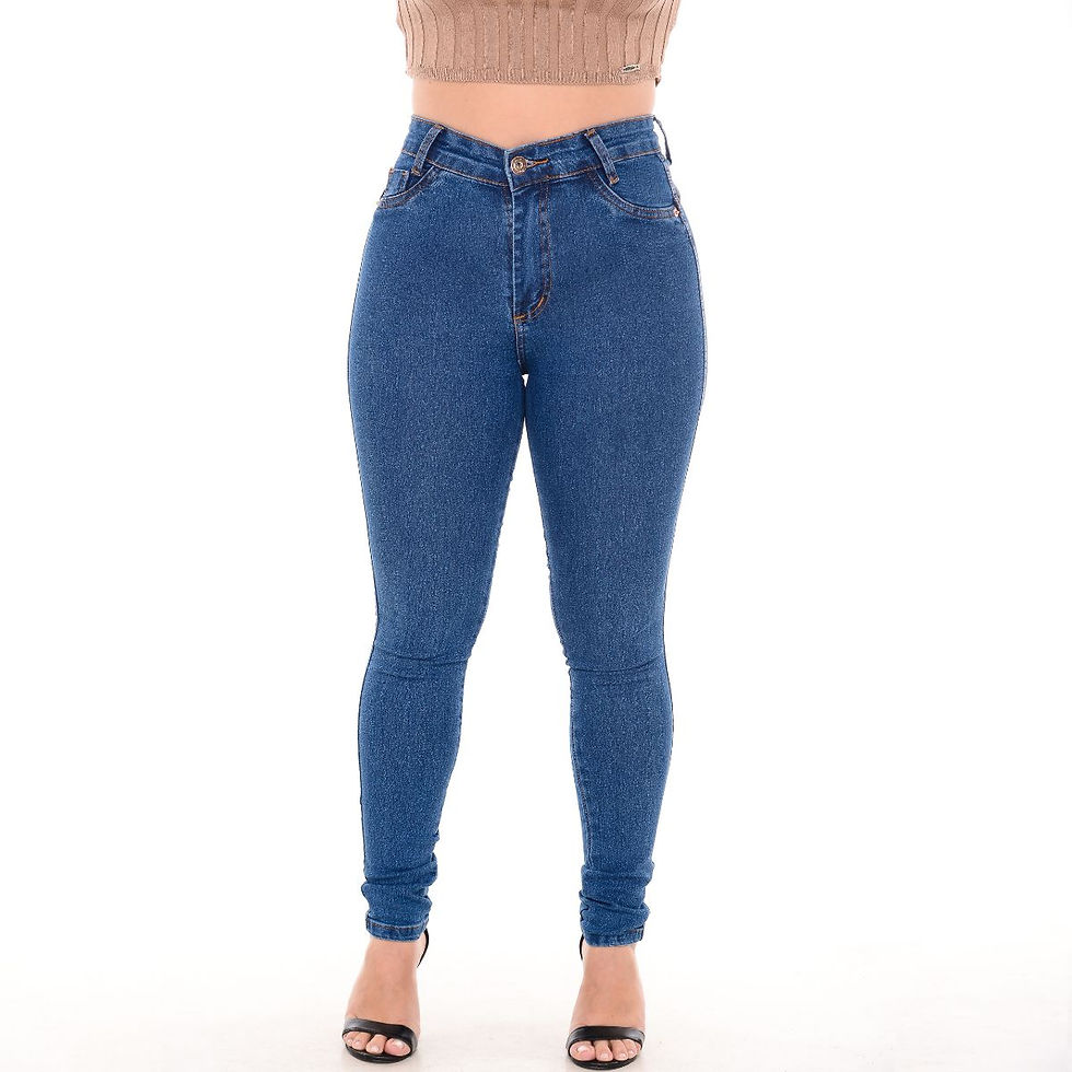 Calça Jeans Skinny Blogueira Com Estilo Tracidional Feminino Snow Power