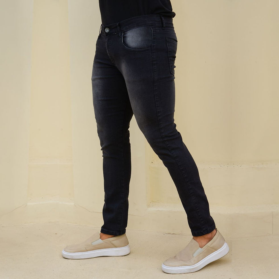 Miniatura: Calça Masculina Básica Com Jeans Grafit Destroyer Pistolado New