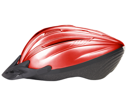 レッドバイクヘルメット