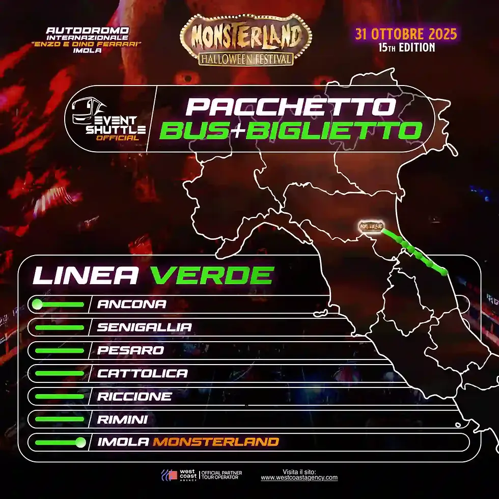 Linea Verde - Bus + Ticket Monsterland Imola
