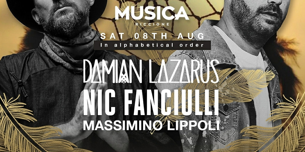 LAZARUS & NIC FANCIULLI MUSICA RICCIONE 08 AGOSTO 2020