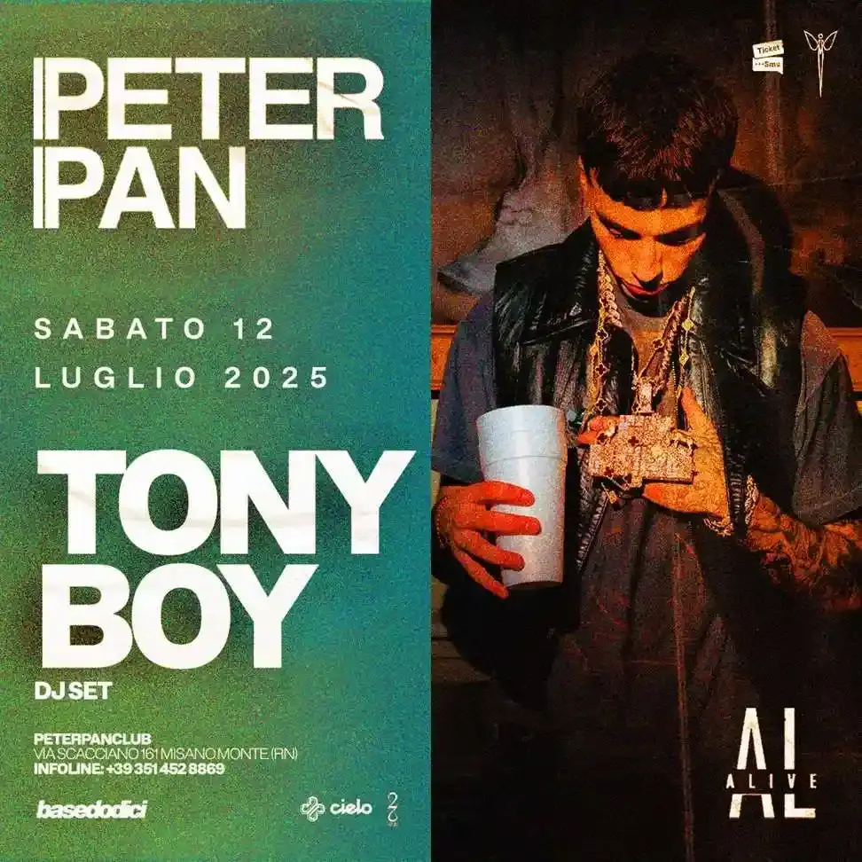 Tony Boy Peter Pan Riccione 12.07.25