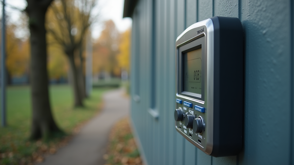 Nahaufnahme eines Smartmeters mit eingebauter Komponente