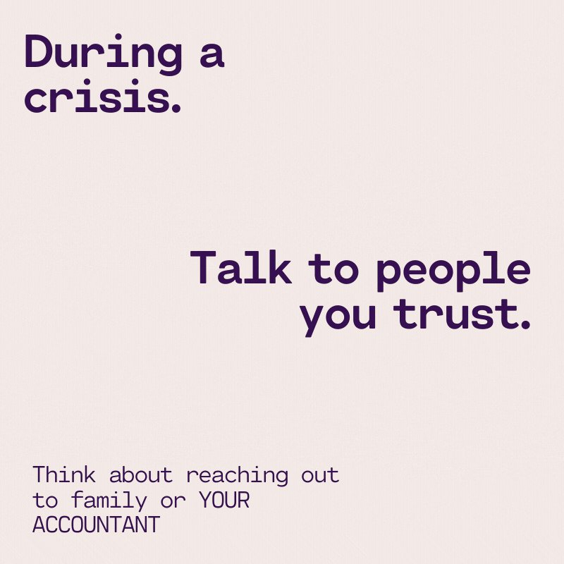 Think about reaching out to family or YO