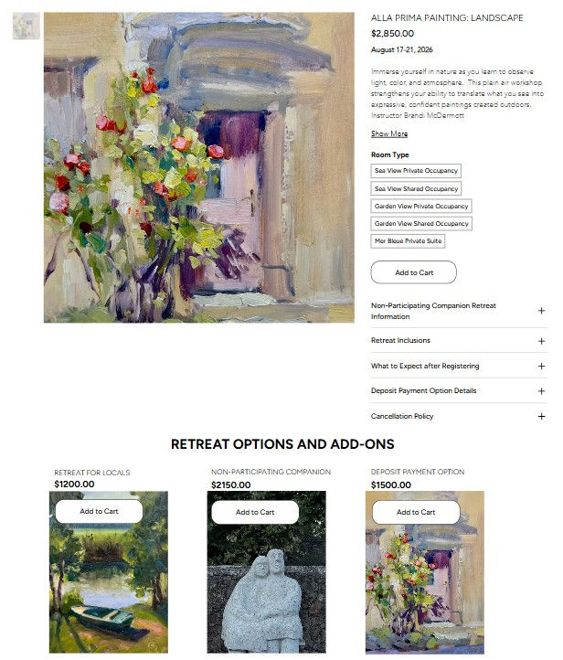 Local Art Retreat Option